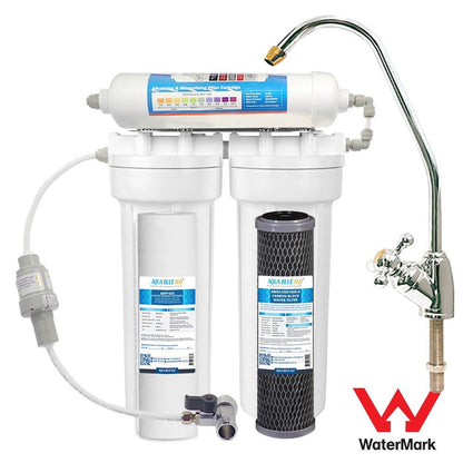 3 Stage Under sink water filter with Alkaline - WATER FILTER DISTRIBUTORS