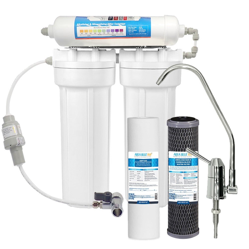 3 Stage Under sink water filter with Alkaline - WATER FILTER DISTRIBUTORS
