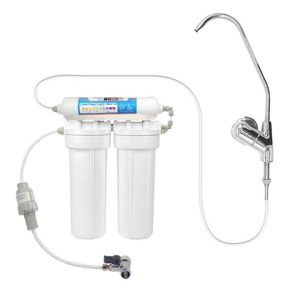 3 Stage Under sink water filter with Alkaline - WATER FILTER DISTRIBUTORS