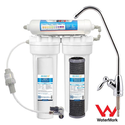3 Stage Under sink water filter with Alkaline - WATER FILTER DISTRIBUTORS