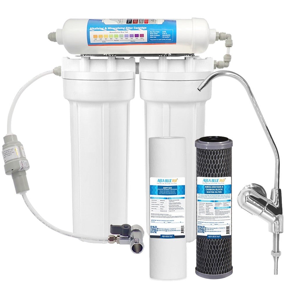 3 Stage Under sink water filter with Alkaline - WATER FILTER DISTRIBUTORS