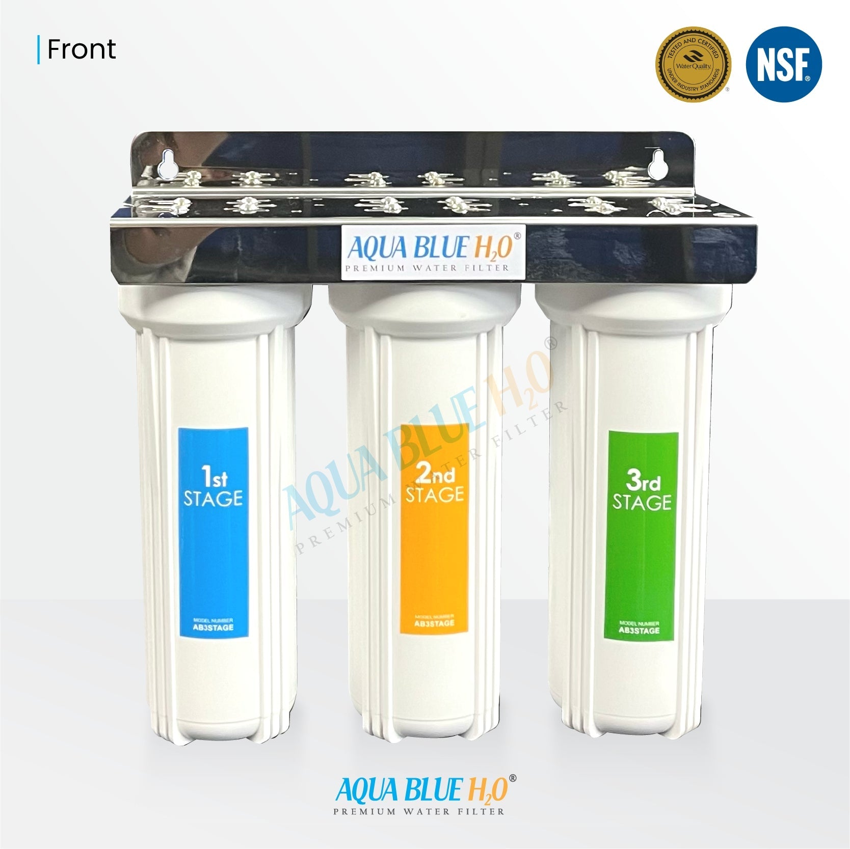 3 stage Undersink water complete filter system All in one DIY Set - WATER FILTER DISTRIBUTORS