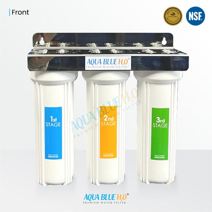 3 stage Undersink water complete filter system All in one DIY Set - WATER FILTER DISTRIBUTORS