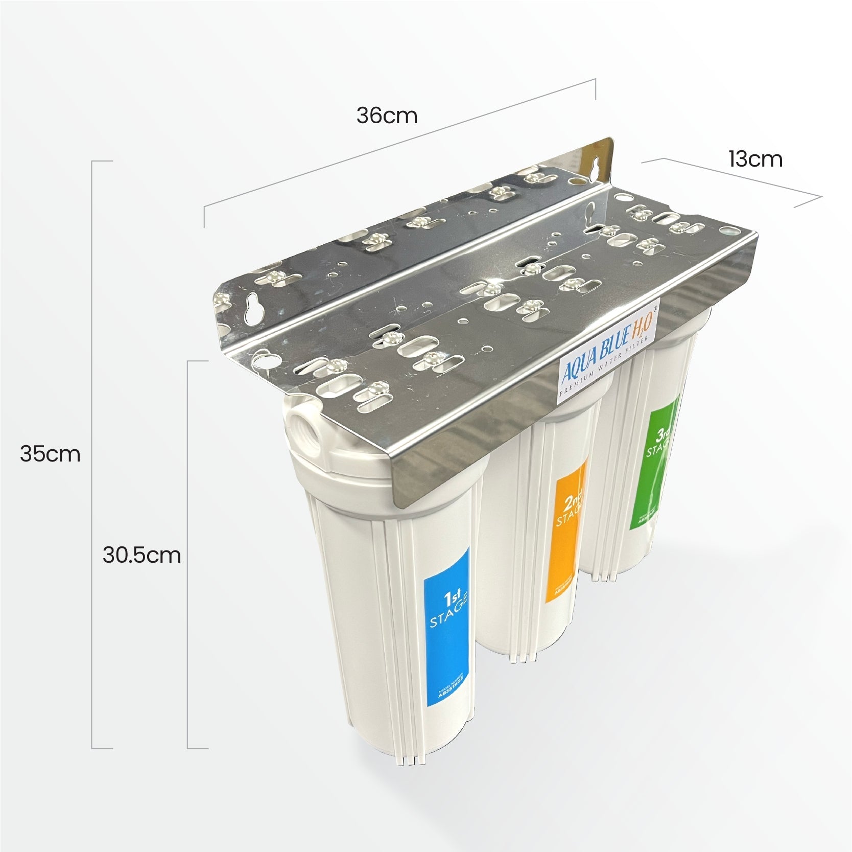 3 stage Undersink water complete filter system All in one DIY Set - WATER FILTER DISTRIBUTORS