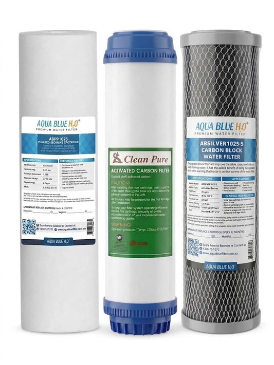 3 Stage Undersink water Kit removes chlorine, absorbs harmful organic chemicals sand, silt, dirt, and rust from feed water - WATER FILTER DISTRIBUTORS