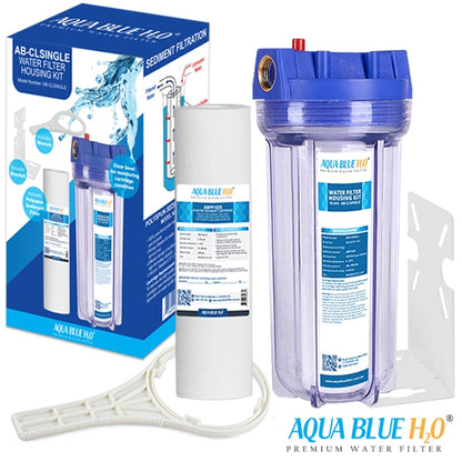 10 inch Standard Clear Filter Housing with Sediment Water Filter