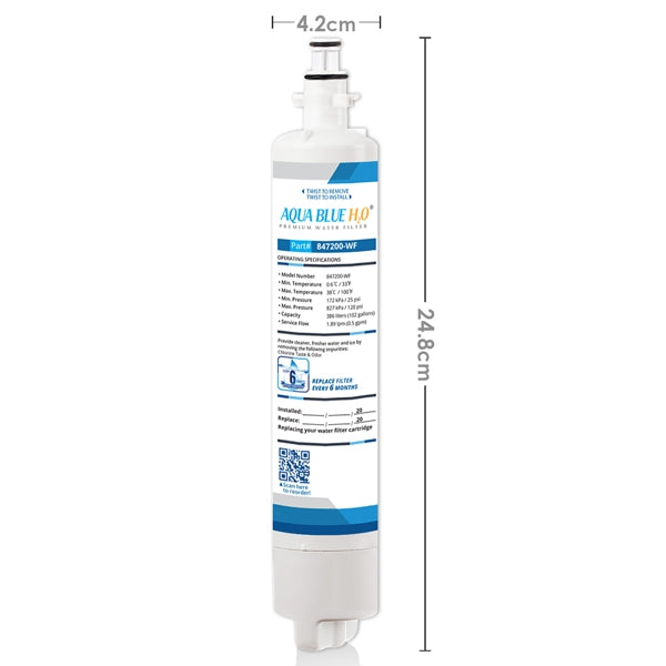 Fisher & Paykel 847200 Fridge Water Filter External Compatible