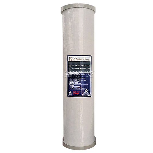 Whole House  10” x 4.5" Dual Stage PP Sediment Compressed with GAC Filter