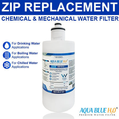 ZIP 93702 Replacement Water Filter Cartridge with Zip 91295 Sparkling Replacement Cartridge