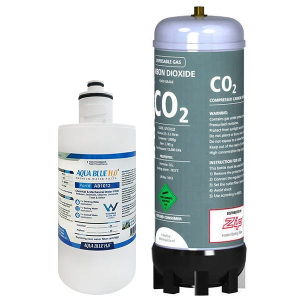 ZIP 93703 Replacement Water Filter Cartridge with Zip 91295 Sparkling Replacement Cartridge