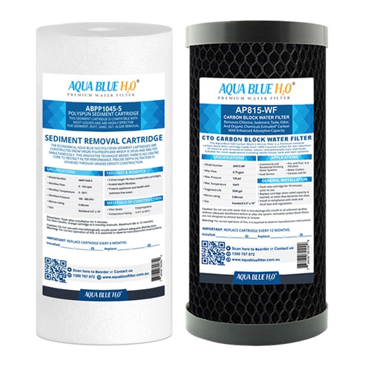 Compatible with Puretec WH2 30 Replacement Water Filter Cartridges PX05MP1 CB10MP110 inch