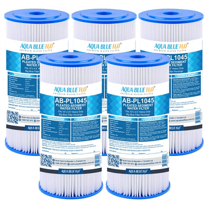 Compatible with Puretec PP Series PP05LD1 Polyester Pleated Sediment Cartridge, 10 inch, 5um