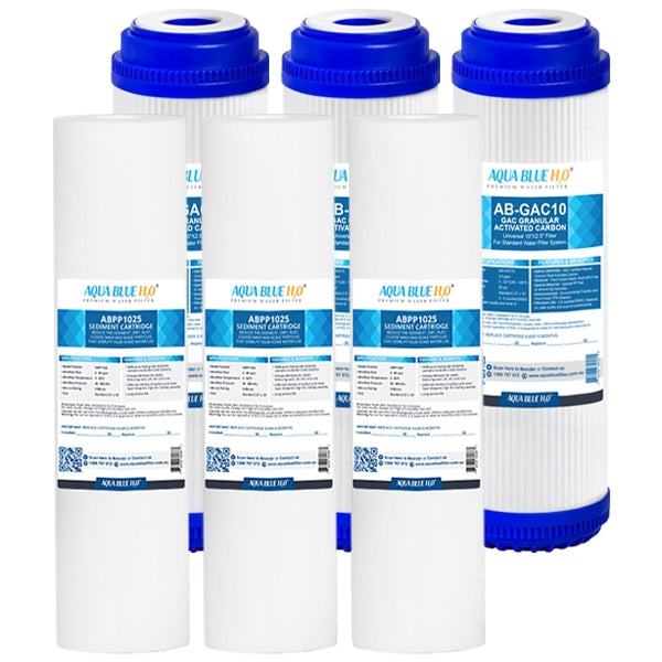 Cuno AP110 and AP117 Sediment with GAC Carbon Water Filter Replacement by Aqua Blue