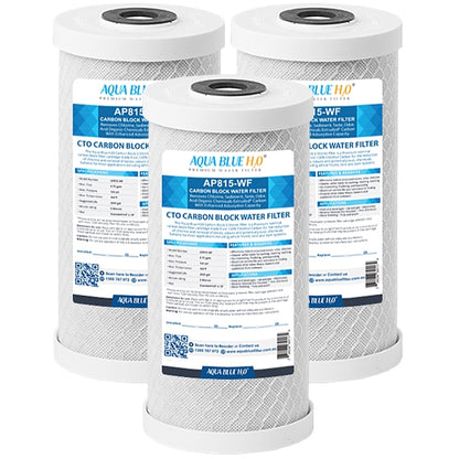 Aquapure AP815 5 Micron 10 X 4.5  Whole House CTO  Carbon Filter