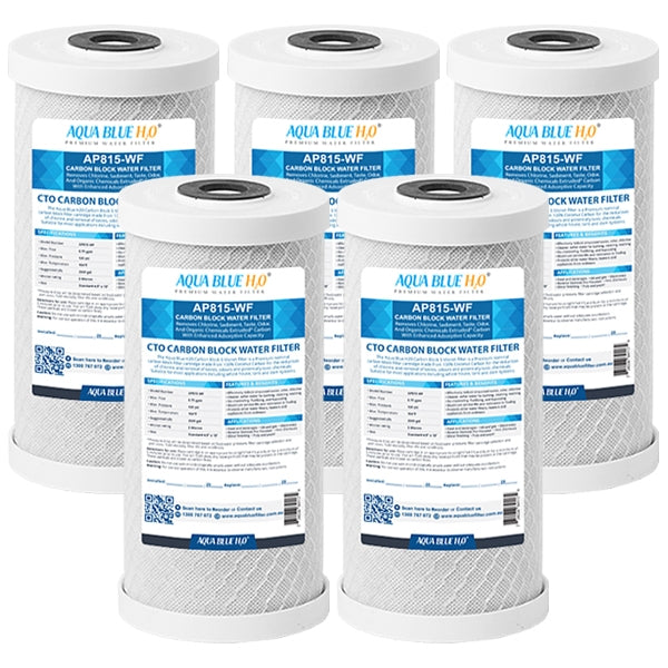 Aquapure AP815 5 Micron 10 X 4.5  Whole House CTO  Carbon Filter