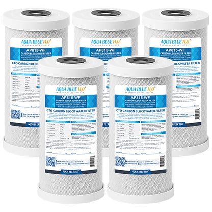 Aquapure AP815 5 Micron 10 X 4.5  Whole House CTO  Carbon Filter