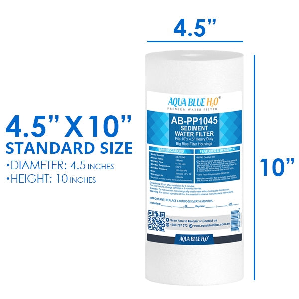 3 Stage Big Blue Whole House System with Replacement Cartridge