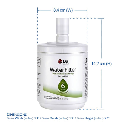 LG 5231JA2002A ADQ72910901 Water Filters (LT500P) Premium filters