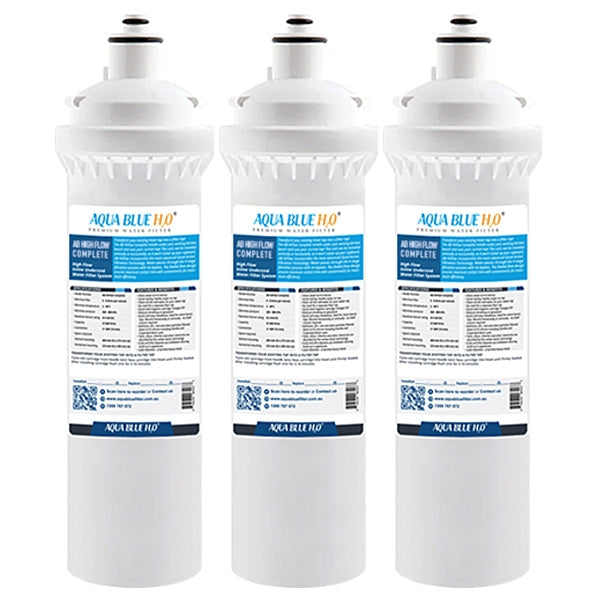 Aqua Blue H20  High Flow in-line - 4 Stage Water Filtration System