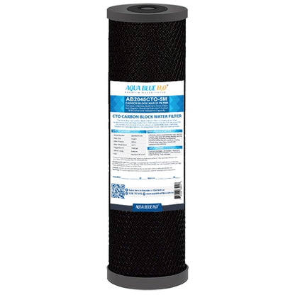 Big Blue 20"x4.5" Whole House CTO Carbon Block Sediment Polyspun Water Filter 2 Pcs Set