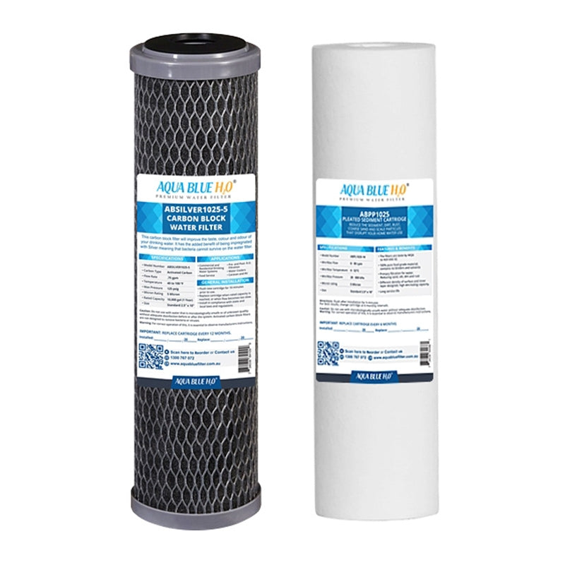 Twin Caravan & RV Water Filter System with Sediment & Carbon Filter