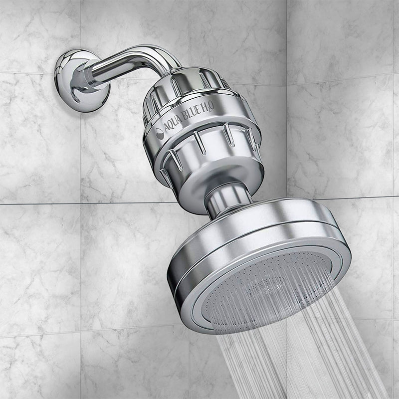 AQUA BLUE H20 High Output Chlorine Removing Showerhead Filtration System
