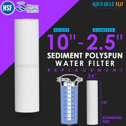 2 x 0.5 micron sediment & 2 x 0.5 micron Matrikx PB1 lead removal cartridge 10"