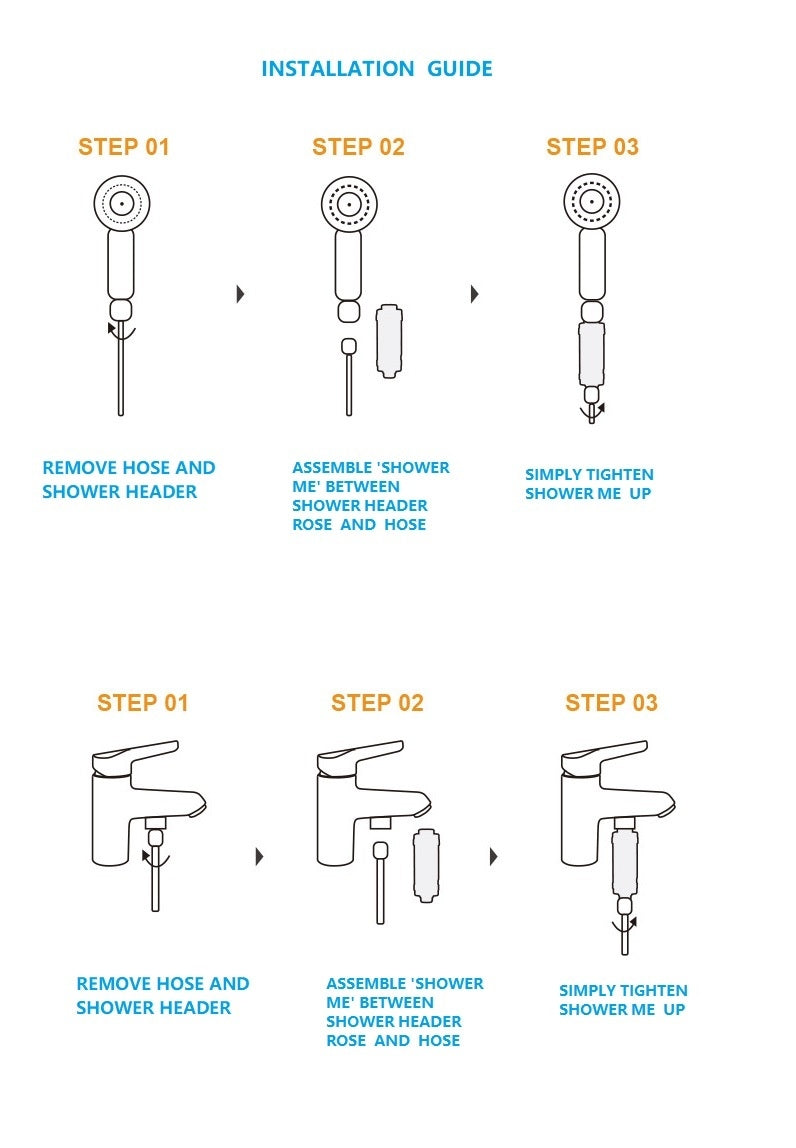 Antibacterial Rust Removal Shower Filter - Bodyluv