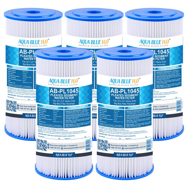 Compatible with Puretec PP Series PP05LD1 Polyester Pleated Sediment Cartridge, 10 inch, 5um