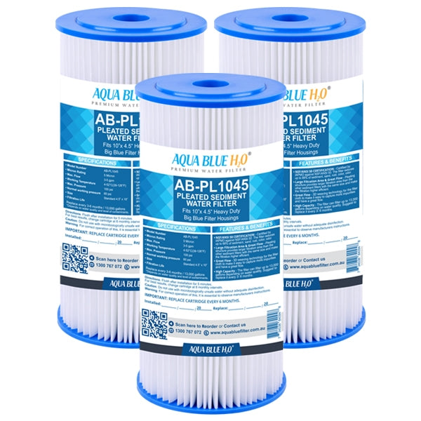 Compatible with Puretec PP Series PP05LD1 Polyester Pleated Sediment Cartridge, 10 inch, 5um