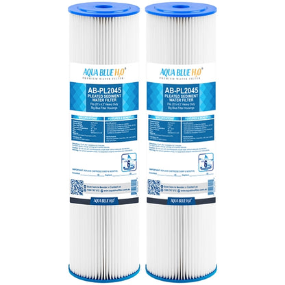 20" x 4.5" Whole House Big Blue Pleated Sediment Water Filter Replacement Cartridge for Rain Water Tank or Wholehouse