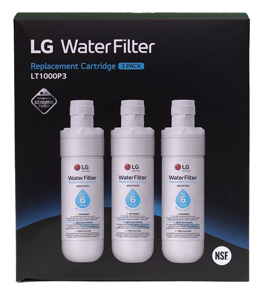3x LG LT1000P MDJ64844601 ADQ74793501 refrigerator water filter