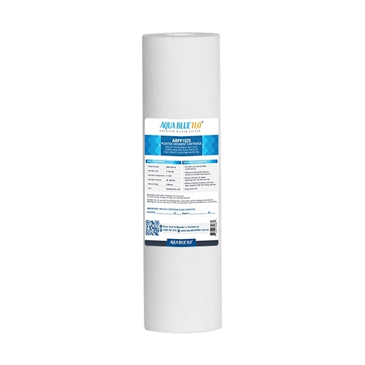Aqua Blue H2O 10" Polyspun Polypropylene Sediment Cartridge Water Filter