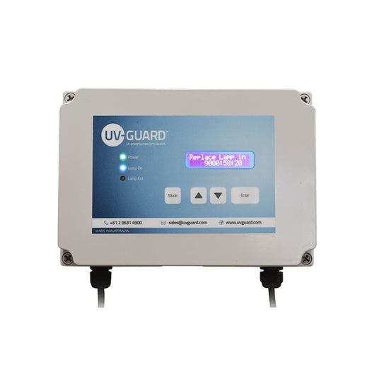 UV Guard UV Guard Controller 50044-N Weatherproof with Lamp On/Off LEDs, Lamp Fail Alarm & Digital Lamp Life Timer