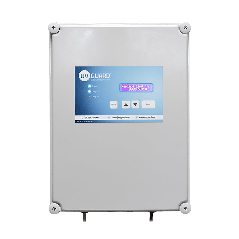 UV Guard Controller 50162-N Weatherproof with Lamp On/Off LEDs, Lamp Fail Alarm & Digital Lamp Life Timer