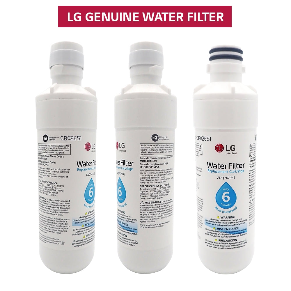 LG LT1000P MDJ64844601 ADQ74793501 refrigerator water filter
