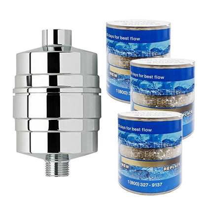 Sprite Brass HOB High-Output Shower Water Filter Chrome USA