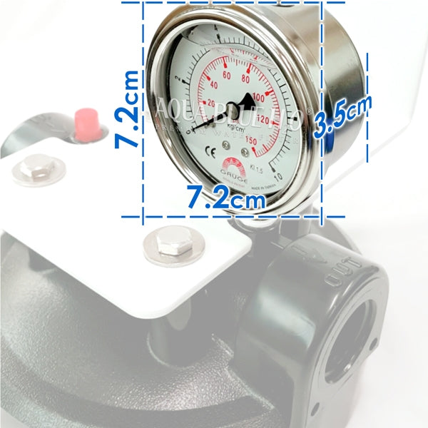 Pressure Gauge 70mm Liquid Filled Stainless Steel Dial-Bottom Entry BSP