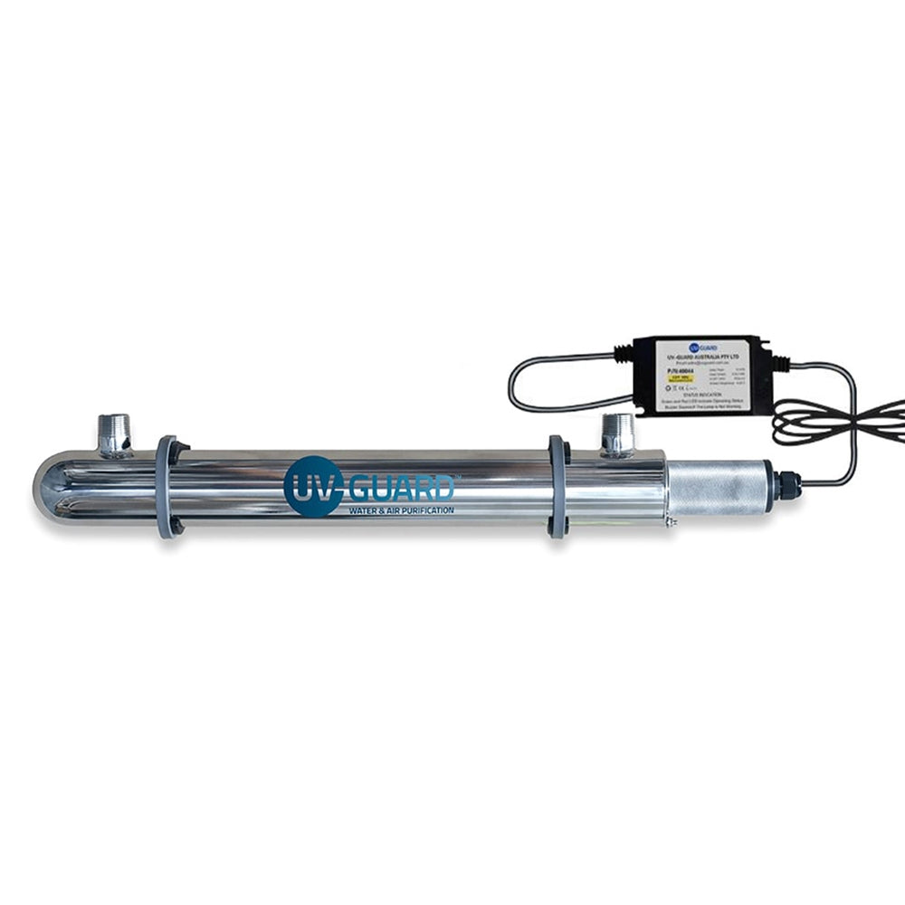 10" x 4.5" Big Blue Triple Whole House Water System with UV Guard UVG SLT30 System