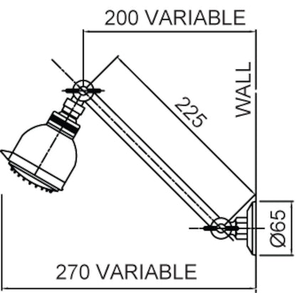 AQUA BLUE H20 High Output Chlorine Removing Showerhead Filtration System