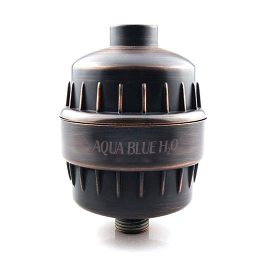 Aqua Blue H20 SF750 Brass type High Output Universal Shower Filter system with 12 stage cartridge