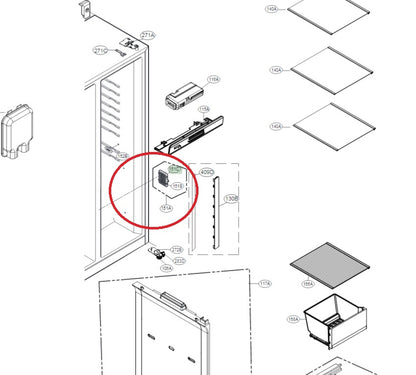 LG GENUINE REFRIGERATOR PART MCS62101801 DEODORIZER