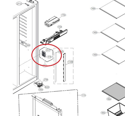 LG GENUINE REFRIGERATOR PART MCS62101801 DEODORIZER