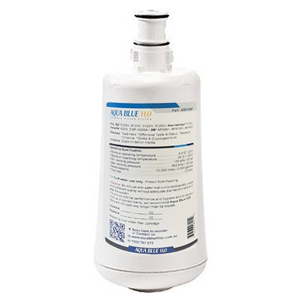 Aqua Blue H20 AB912WF Water filter fits INSINKERATOR F-601 FILTER CARTRIDGE FOR HOT WATER DISPENSER