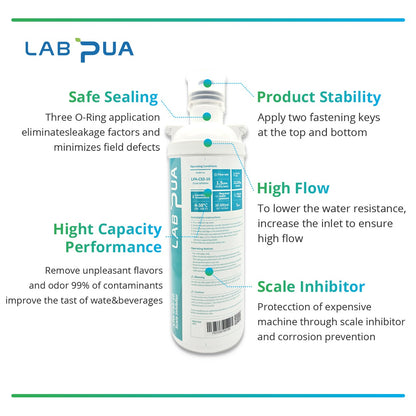 LPA-CS5-10 (5um carbon block & Scale inhibitor, 10″L)