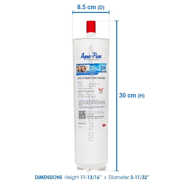 3M Aqua - Pure AP8112 AP8000 Water Filter Cartridge - WATER FILTER DISTRIBUTORS