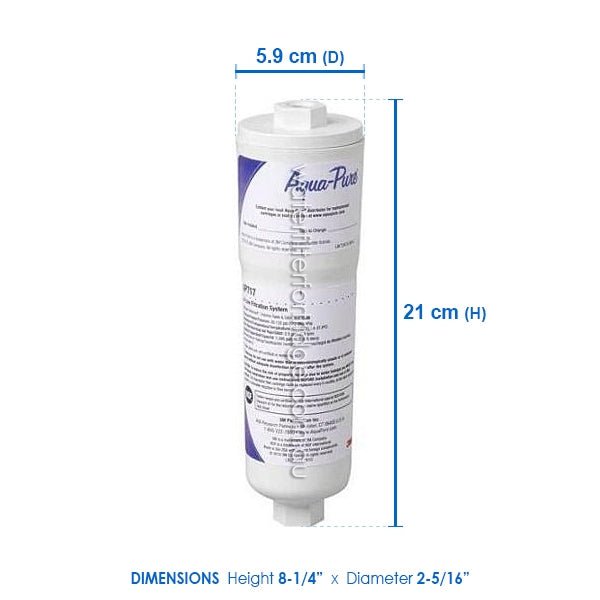 3M Genuine AP717 Aqua Pure Triple Action Inline Filter - WATER FILTER DISTRIBUTORS