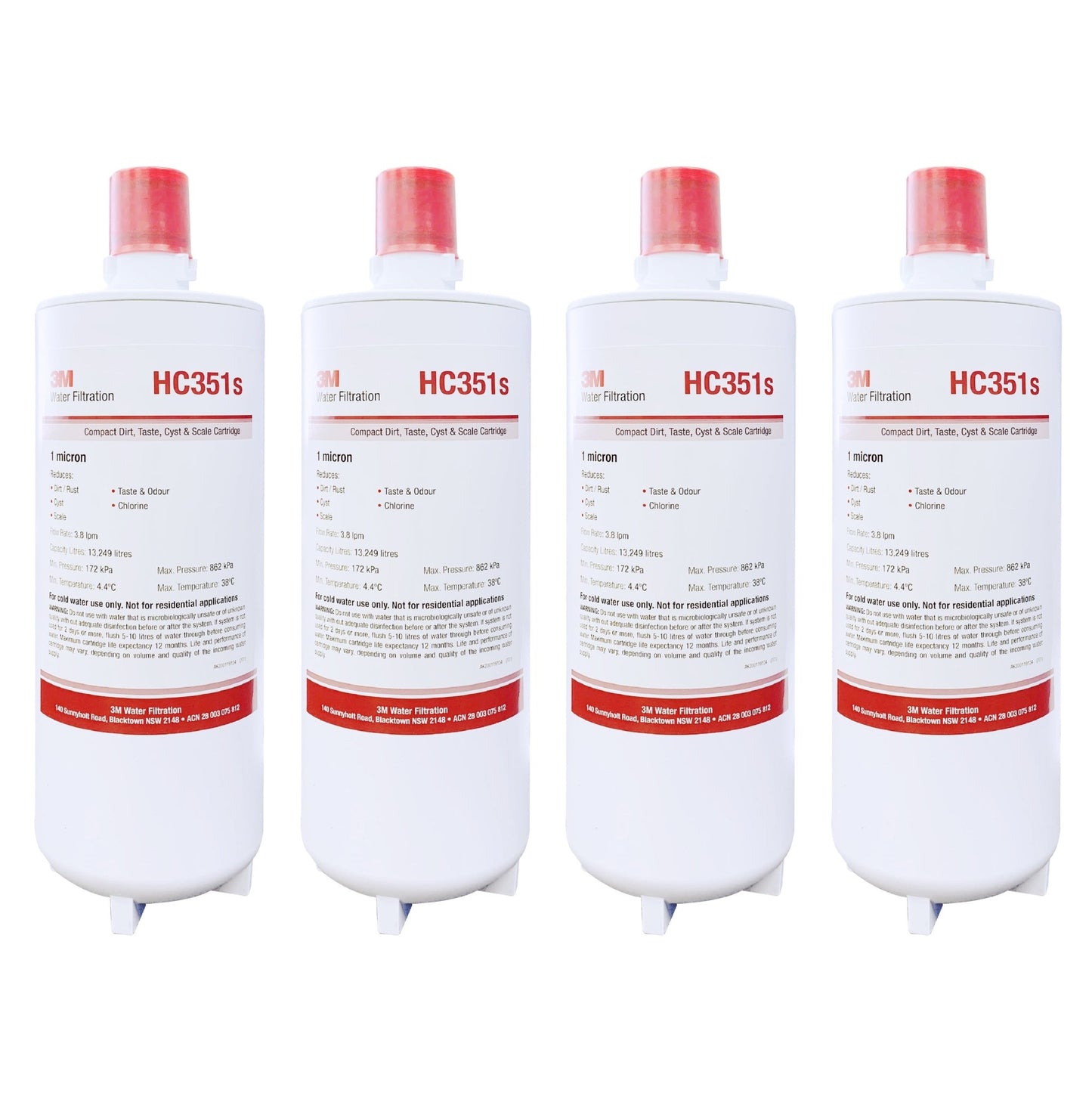 3M HF15 - MS /HC351S Single Water Filter Cartridge High Flow - WATER FILTER DISTRIBUTORS