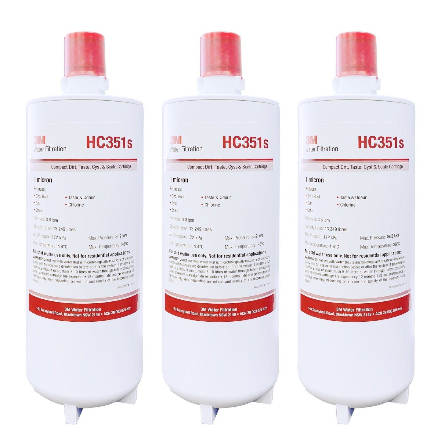 3M HF15 - MS /HC351S Single Water Filter Cartridge High Flow - WATER FILTER DISTRIBUTORS