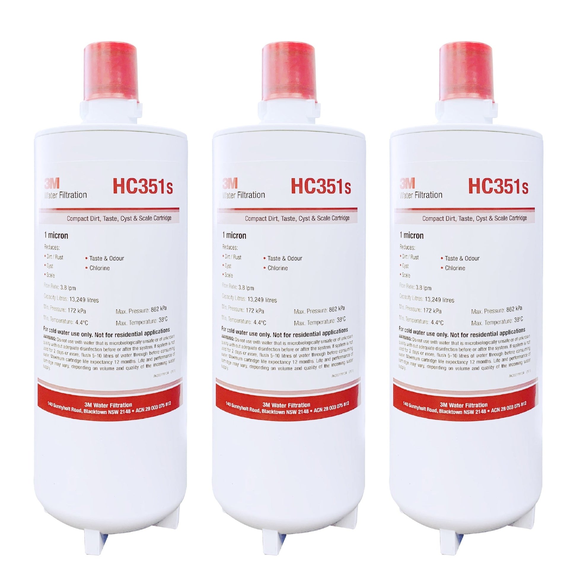 3M HF15 - MS /HC351S Single Water Filter Cartridge High Flow - WATER FILTER DISTRIBUTORS
